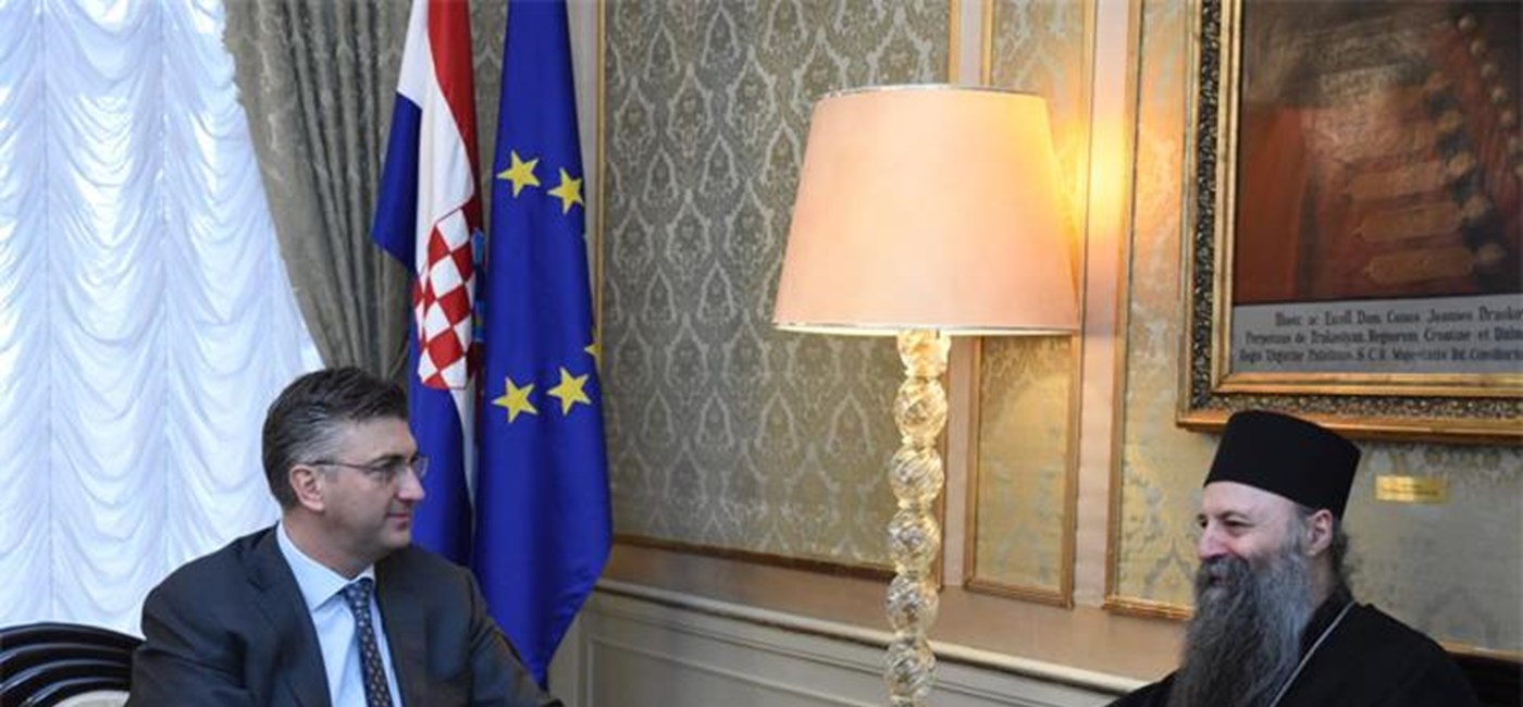 Croatian PM receives Metropolitan Porfirije